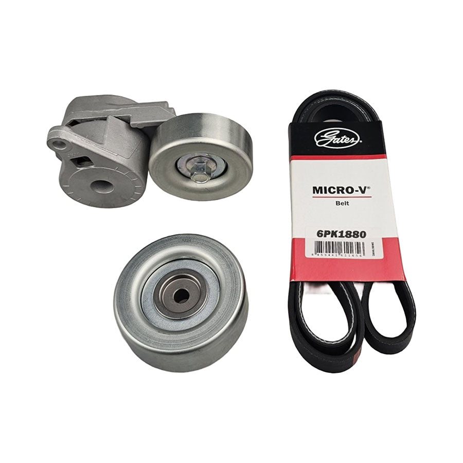 Drive Belt, Tensioner, Idler for Mitsubishi Grandis BA Lancer CH Outlander ZF 4G69 2.4L