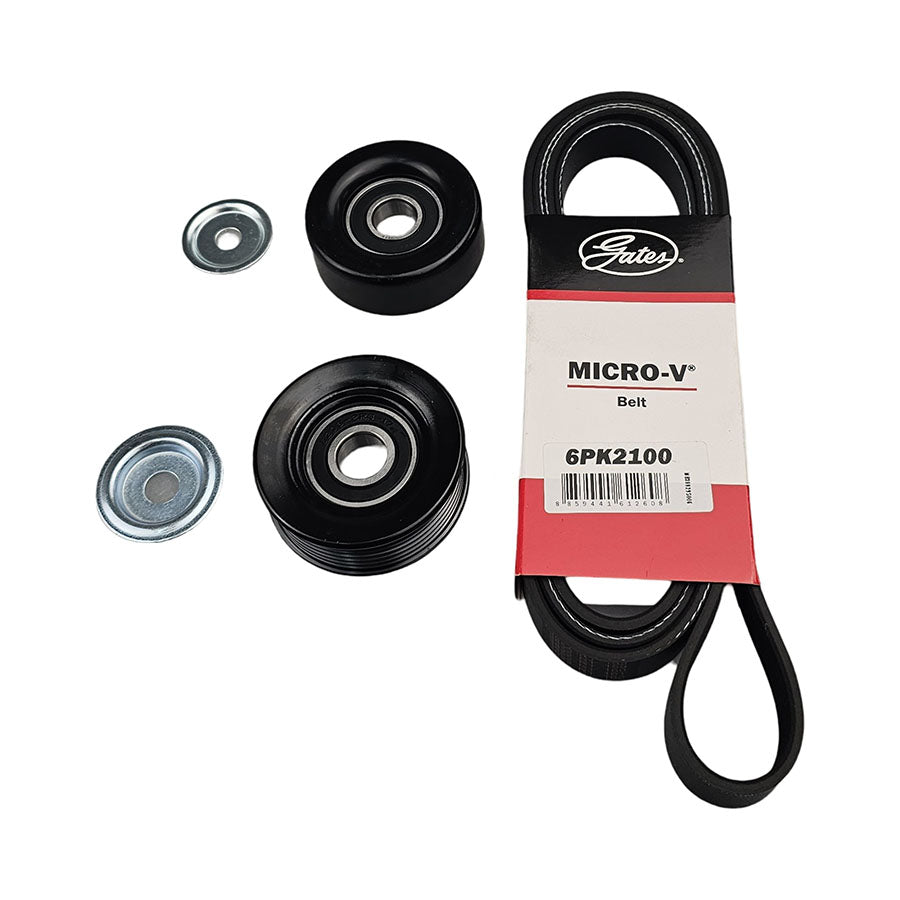 Drive Belt & Engine Pulley For Ford Focus LR 1.8L EYDE, 2.0L EDDB EDDF 1998-2005