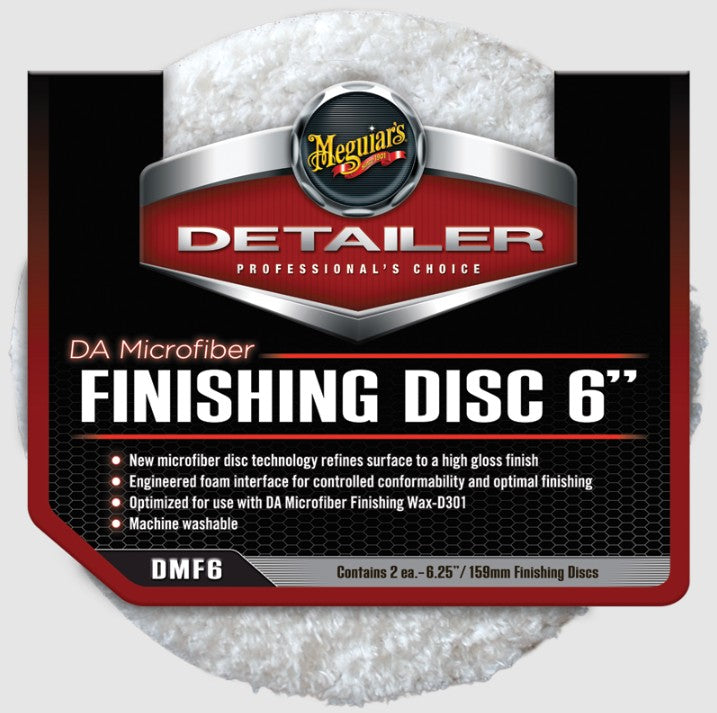 Meguiars DA Microfibre Finishing Disc - 6 inch - 2 pack - DMF6