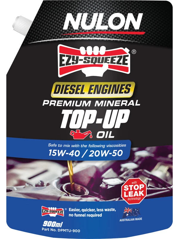 Nulon DPMTU-900 Diesel Engine Premium Mineral Top-Up Oil 900ml - DPMTU-900