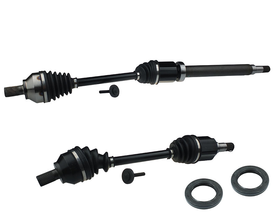 Pair CV Joint Drive Shafts + Axle Seals for Ford Focus LS LT, Volvo S60 V60