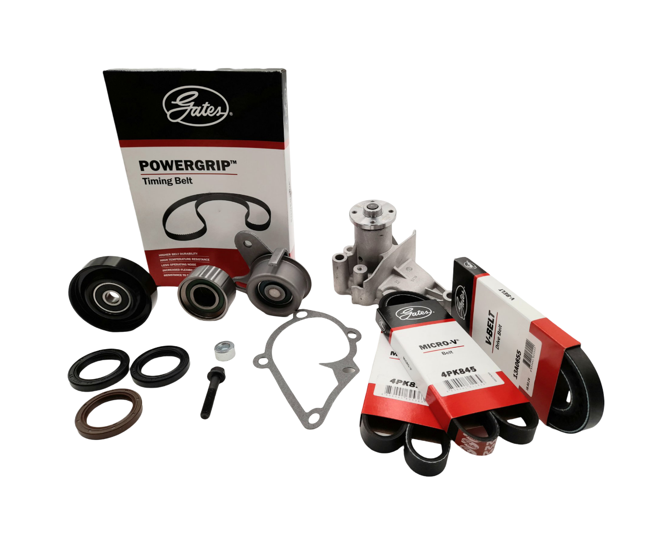 Timing Belt Kit+WP+Fan Belts+Pulley For Kia Rio JB G4ED 1.6L G4EE 1.4L