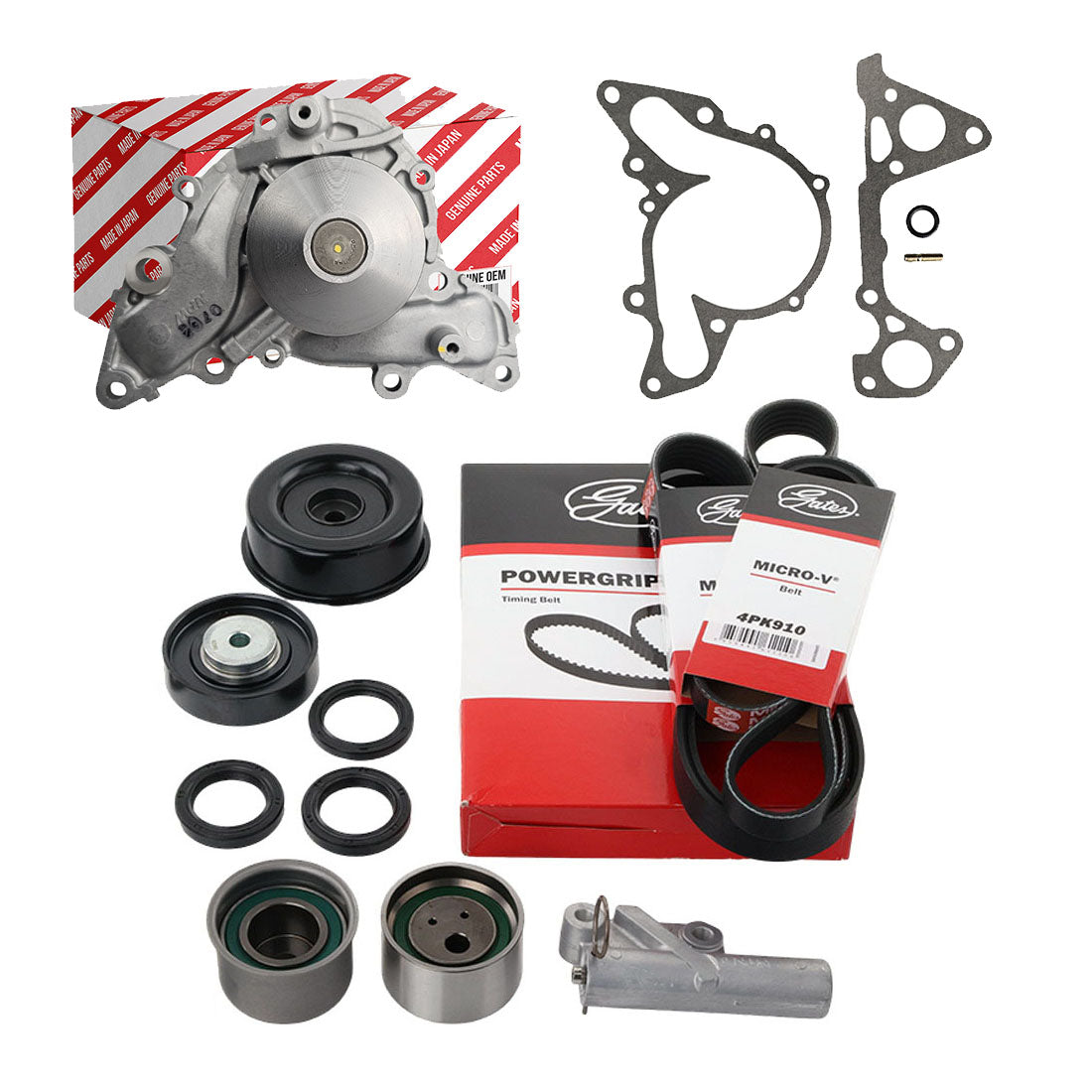 Timing Belt Kit + HAT + WP + DB + EP For Mitsubishi 380 DB 6G75 3.8L SOHC