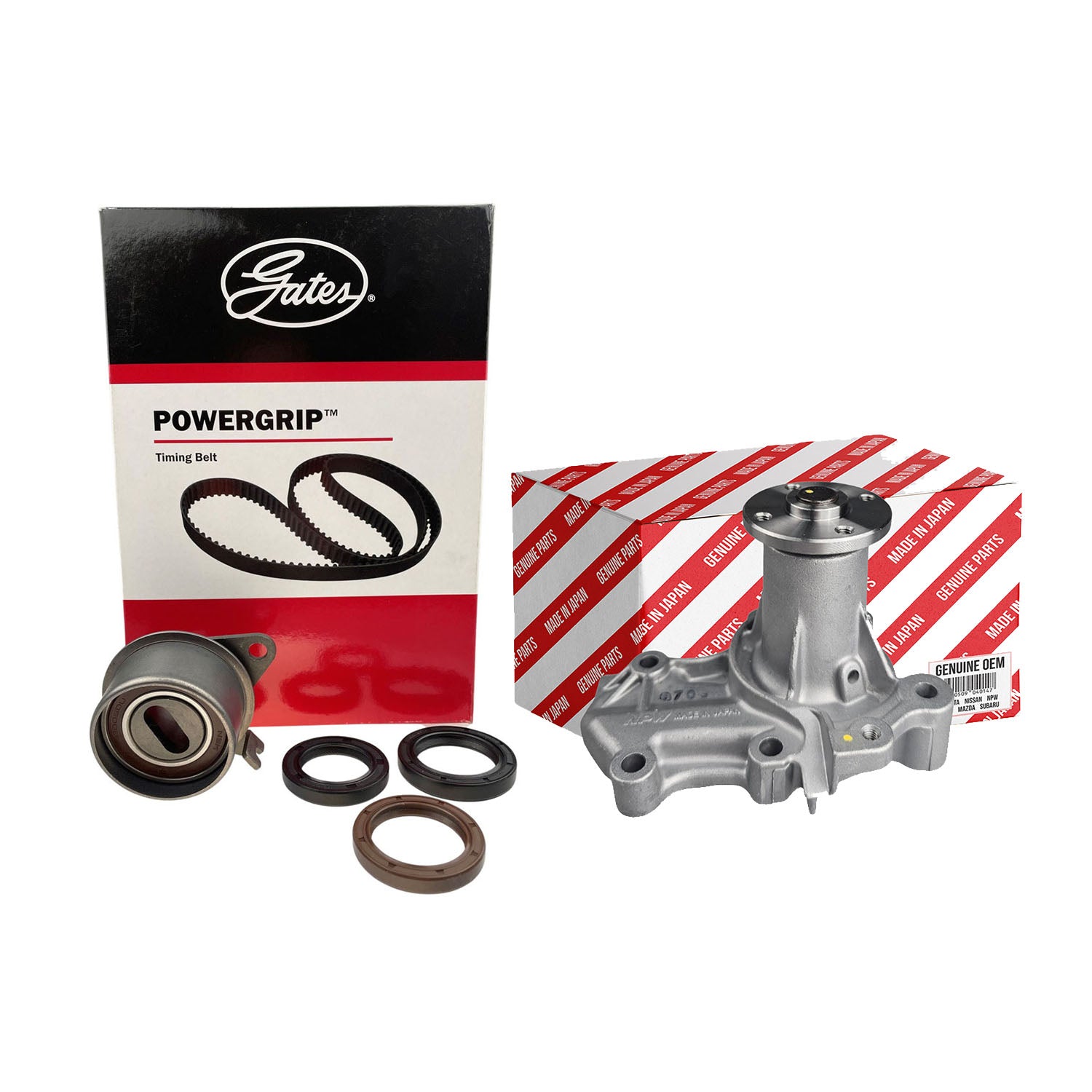 Timing Belt Kit with OEM Water Pump for Mitsubishi Lancer, Mirage CE 1.5L 4G15