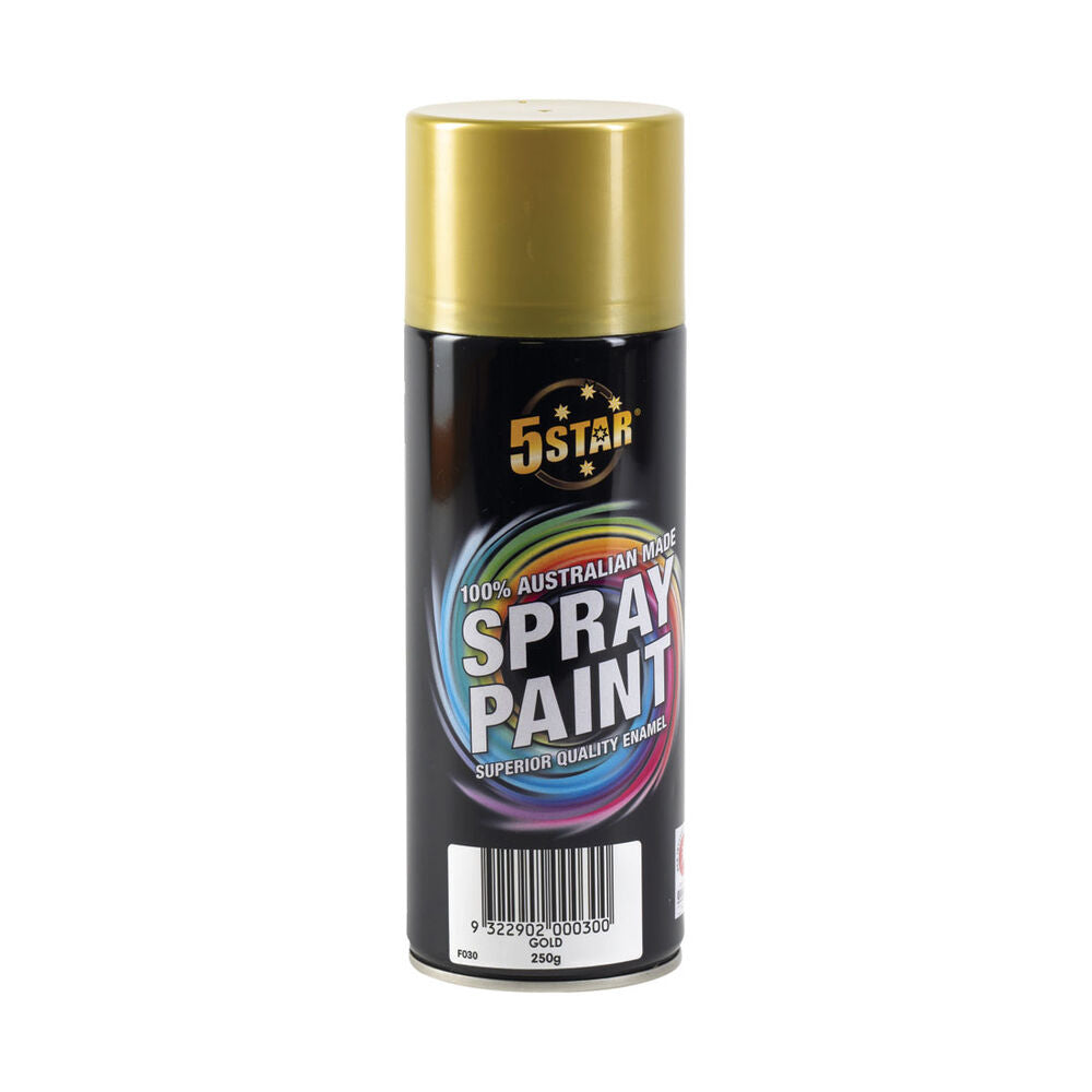 5 Star Enamel Spray Paint Gold 250g