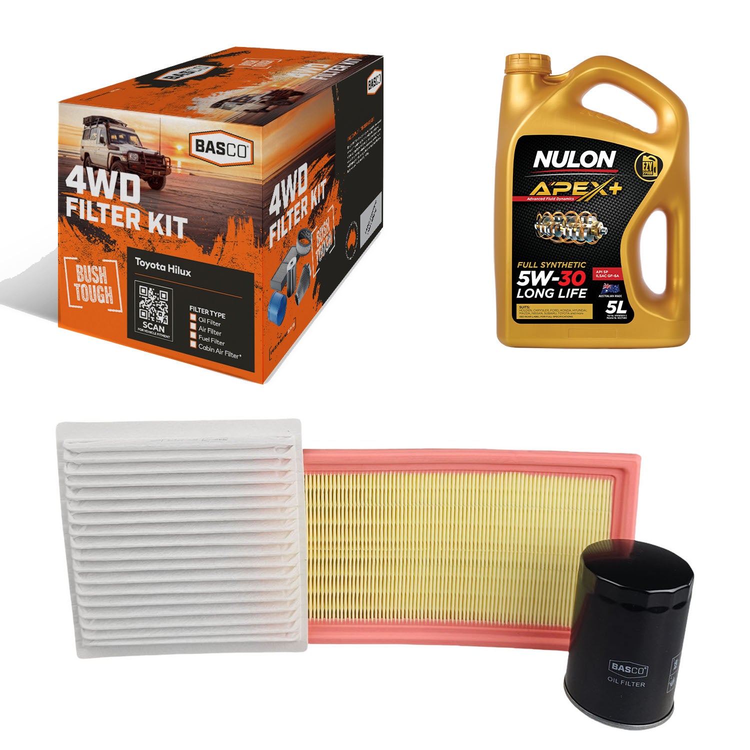 Oil Air Cabin Filter kit + Oil for Mazda CX-9 TB CA 3.7L 2007~2016