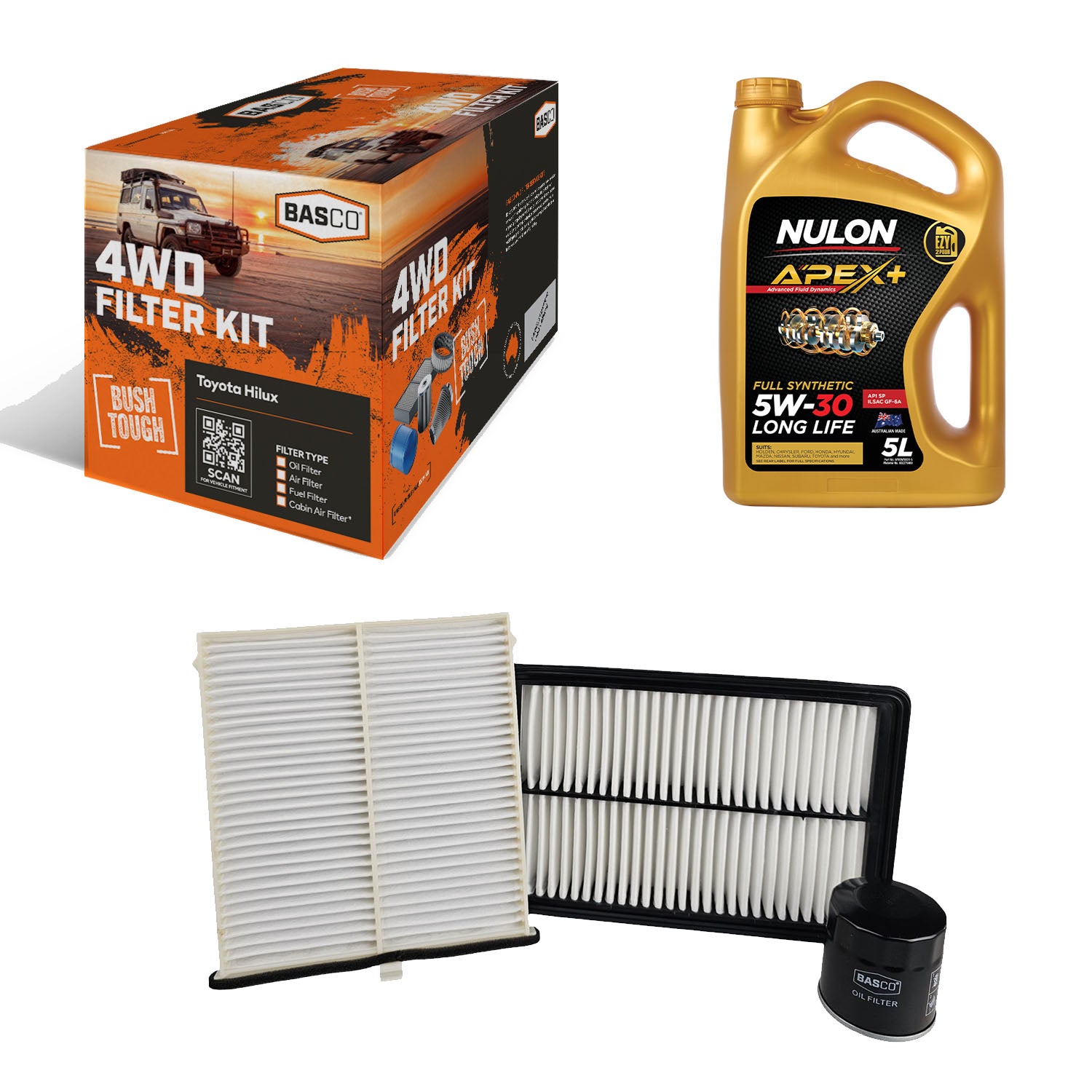 Oil Air Cabin Filter kit + Oil for Mazda Mazda6 GJ PY-VPS 2.5L 2012~2016