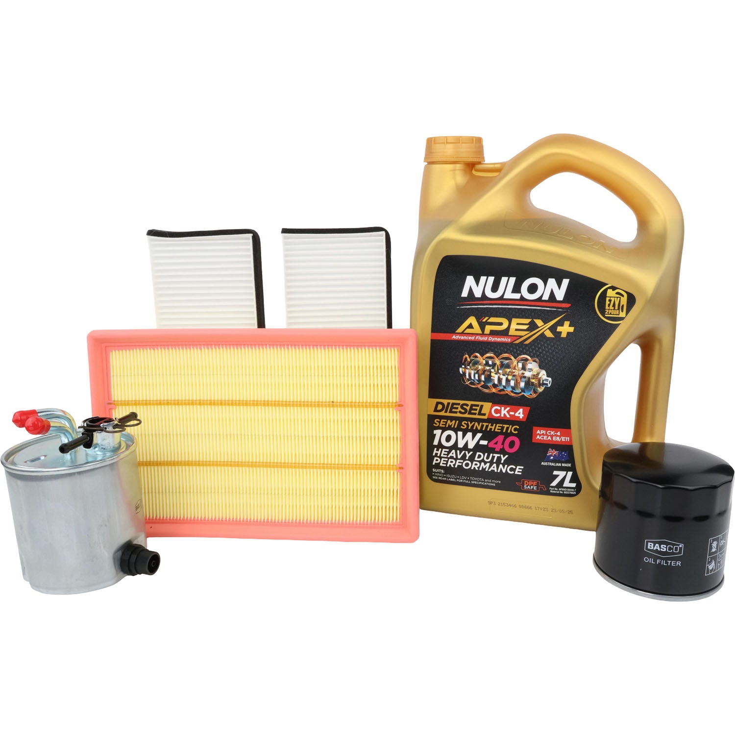 Air Cabin Fuel Oil Filter Kit for Nissan Navara D40, Pathfinder R51 YD25DDTI