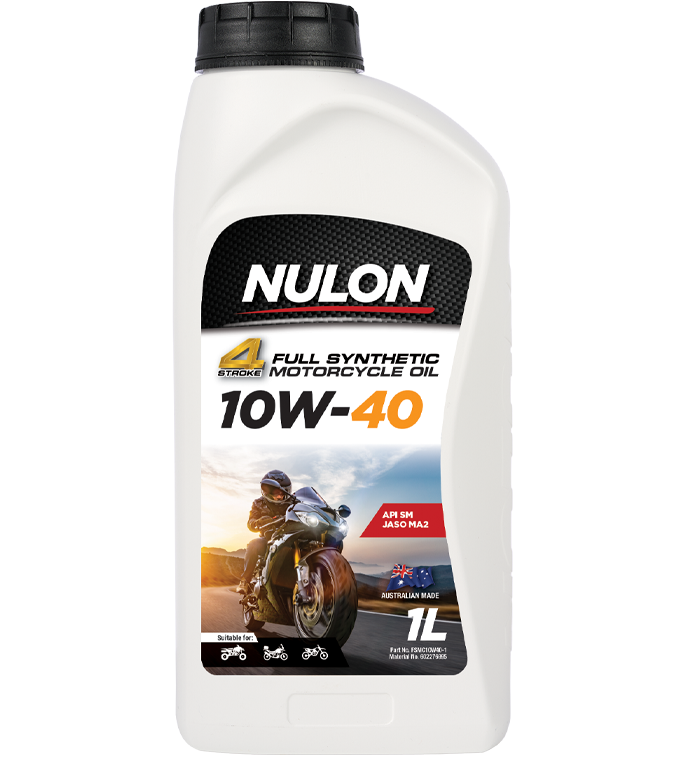 Nulon 4 Stroke Full Synthetic 10W-40 Motorcycle Oil 1 Litre - FSMC10W40-1