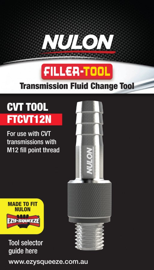 Nulon FILLER-TOOL FTCVT12N for CVT M12 Thread - FTCVT12N