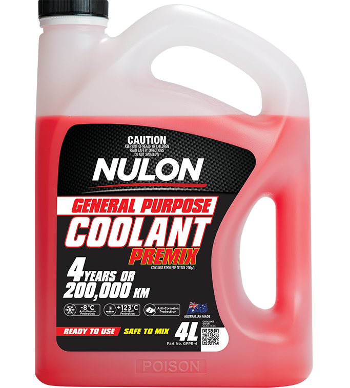 Nulon Red General Purpose Coolant Premix 4 Litres - GPPR-4