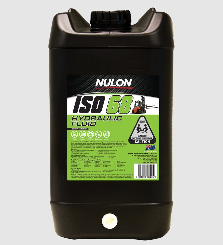 Nulon ISO 68 Hydraulic Fluid 20 Litres - ISO68-20