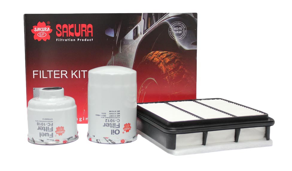 K-10030 - Sakura 4WD Filter Kit For Mitsubishi Triton ML 3.2L 4M41T 2006-2009