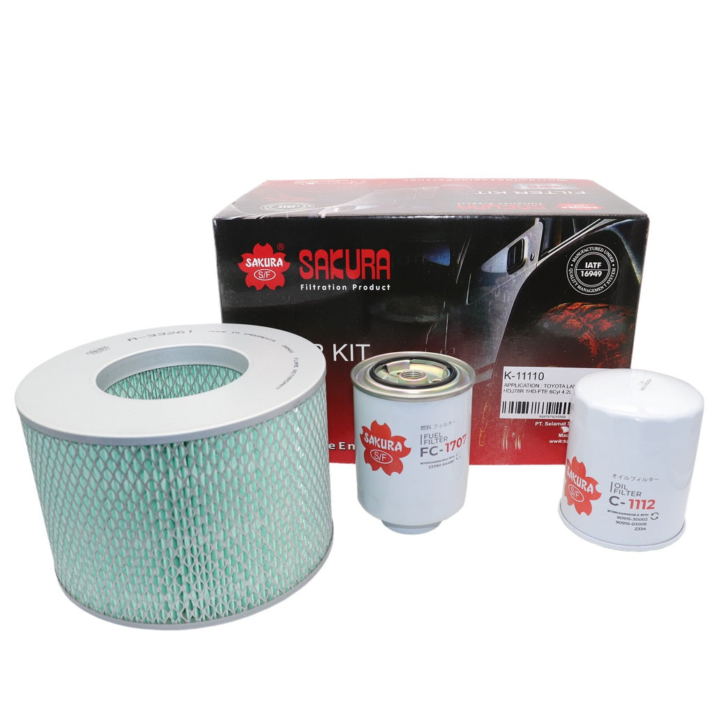 K-11110 - Sakura 4WD Filter Kit For Toyota Landcruiser HDJ78 HDJ79 HDJ81 HZJ78