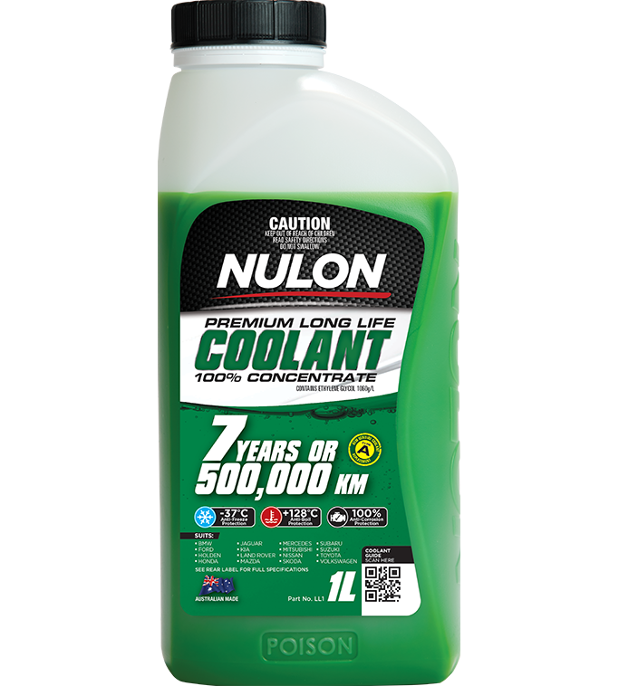 Nulon Green Premium Long Life Coolant 100% Concentrate 1 Litre - LL1