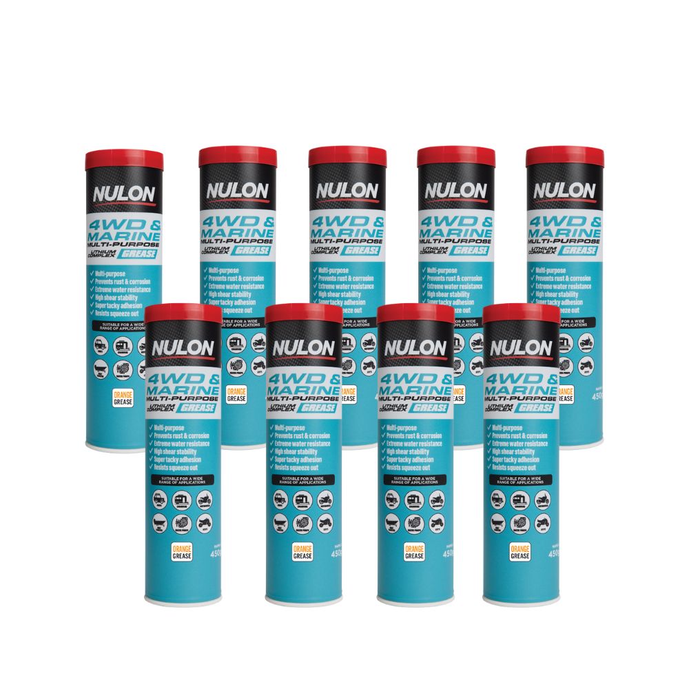Set of 9 Nulon 4WD and Marine Multi-Purpose Lithium Complex Grease 450g