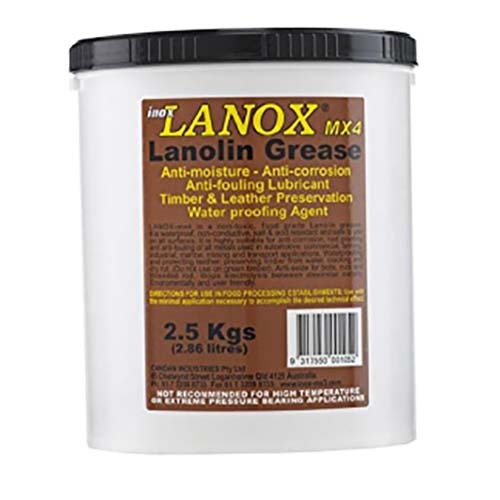 INOX MX4 Lanolin Premium Grease 2.5kg Tub Anti Moisture & Corrosion