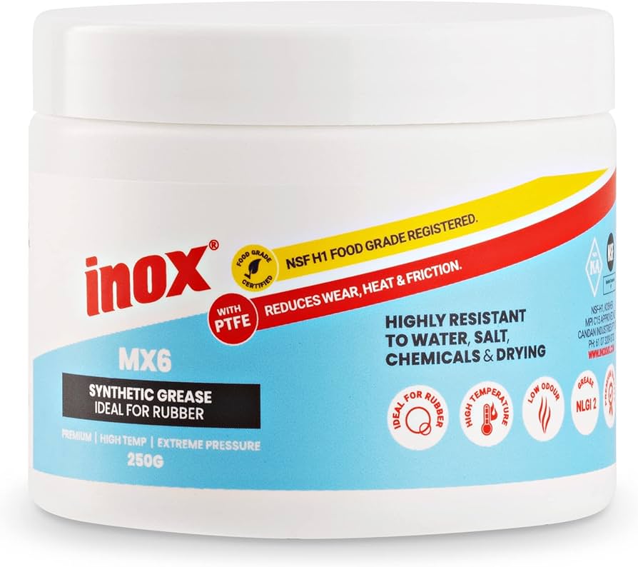 Inox MX6 Food Grade Synthetic Grease with PTFE 250g