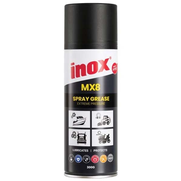 Inox MX8 Extreme Pressure High Temperature PTFE Spray Grease Aero 300g MX8-300