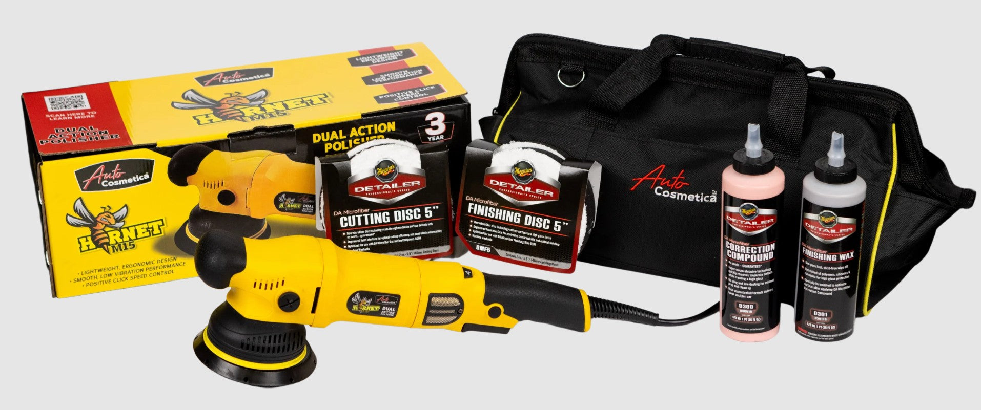 Meguiars Paint Correction Kit Including the PRO-15M6 DA Polisher
