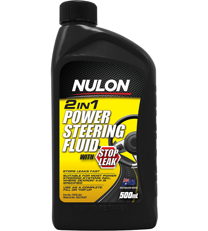Nulon 2 in 1 Power Steering Fluid with Stop Leak 500ml - PSFSL450