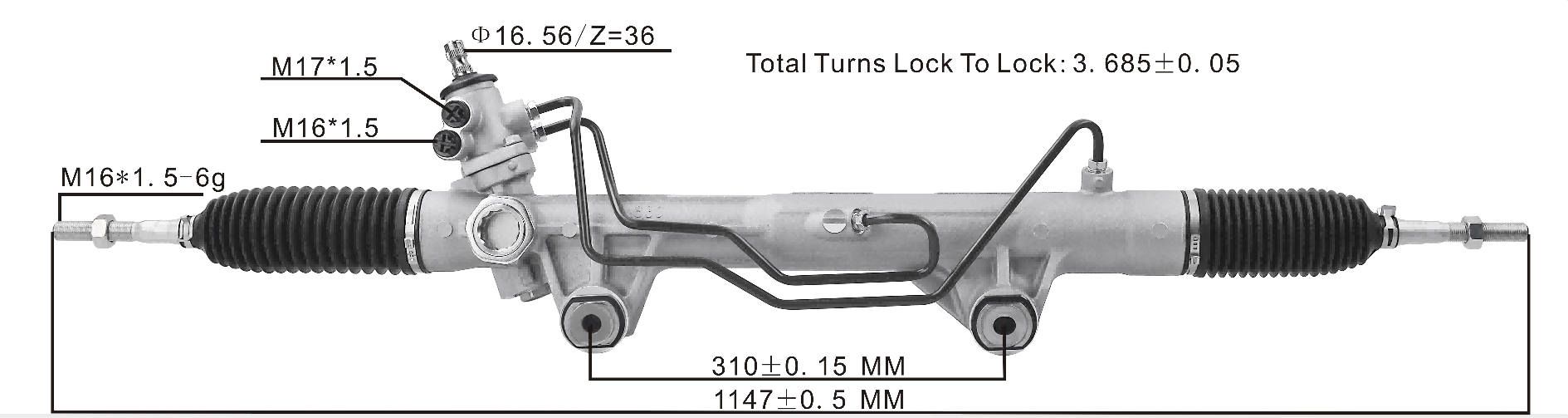 Power Steering Rack for Mitsubishi Pajero Sport QE QF QG, Triton MQ, MR 4WD RWD