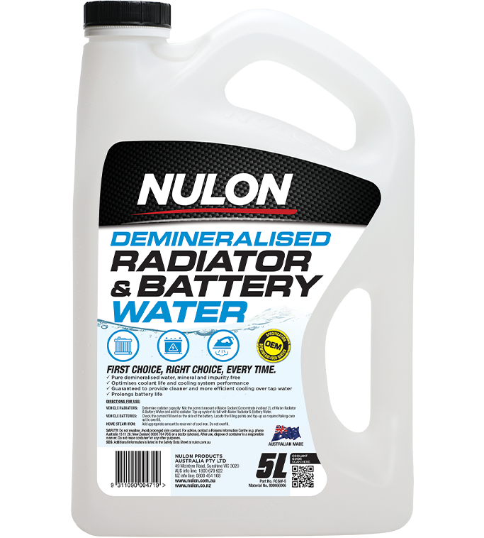Nulon Radiator & Battery Water 5 Litres - RCSW-5