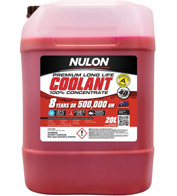 Nulon Red Premium Long Life Coolant 100% Concentrate 20L - RLL20