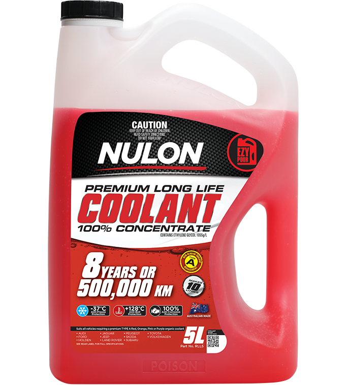 Nulon Red Premium Long Life Coolant 100% Concentrate 5 Litres - RLL5