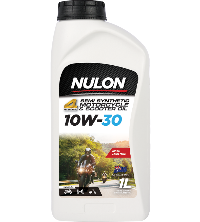 Nulon Semi Syn 10W-30 Scooter and Motorcycle Oil 1 Litre - SC10W30-1