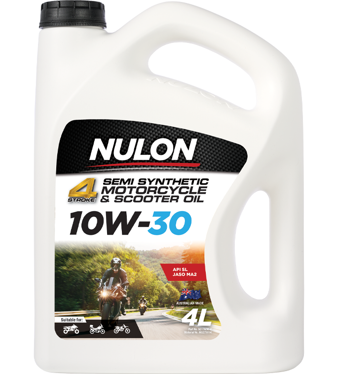 Nulon Semi Syn 10W-30 Scooter and Motorcycle Oil 4 Litres - SC10W30-4