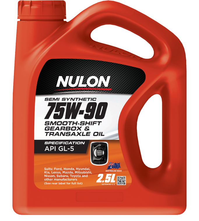 Nulon Semi Synthetic 75W-90 Smooth Shift Manual Gearbox & Transaxle Oil 2.5 Litres - SS75W90-2.5