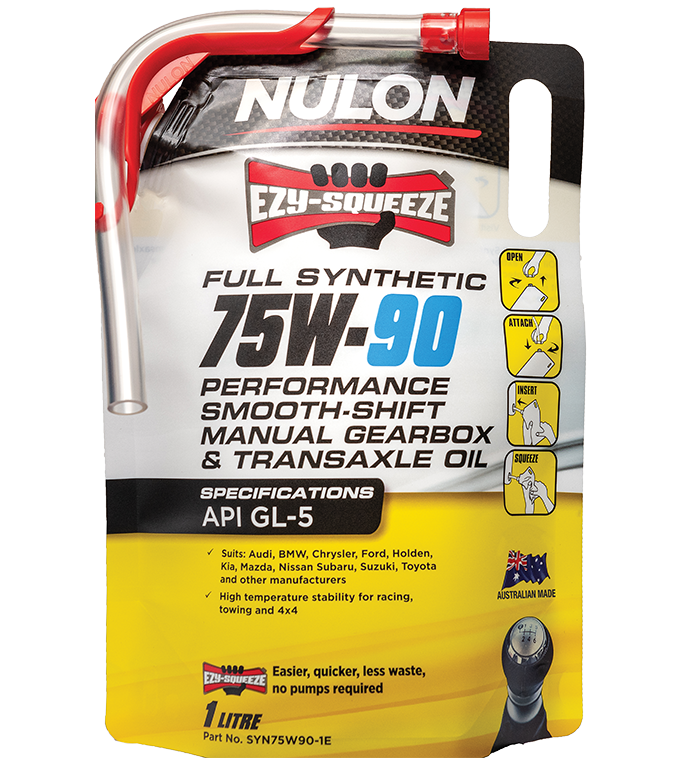 Nulon Full Synthetic 75W-90 Performance Manual, Transaxle Oil 1 Litre - SYN75W90-1E
