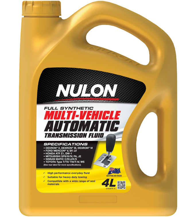 Nulon Full Synthetic Multi Vehicle Automatic Transmission Fluid 4 Litres - SYNATF-4