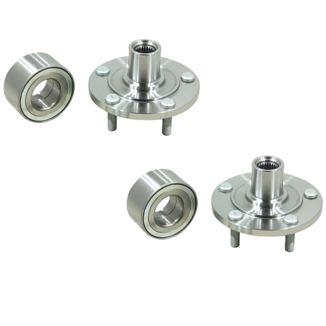 Pair Front Wheel Bearing Hub For Mitsubishi Lancer CG CH Outlander ZE ZF 2.0 2.4