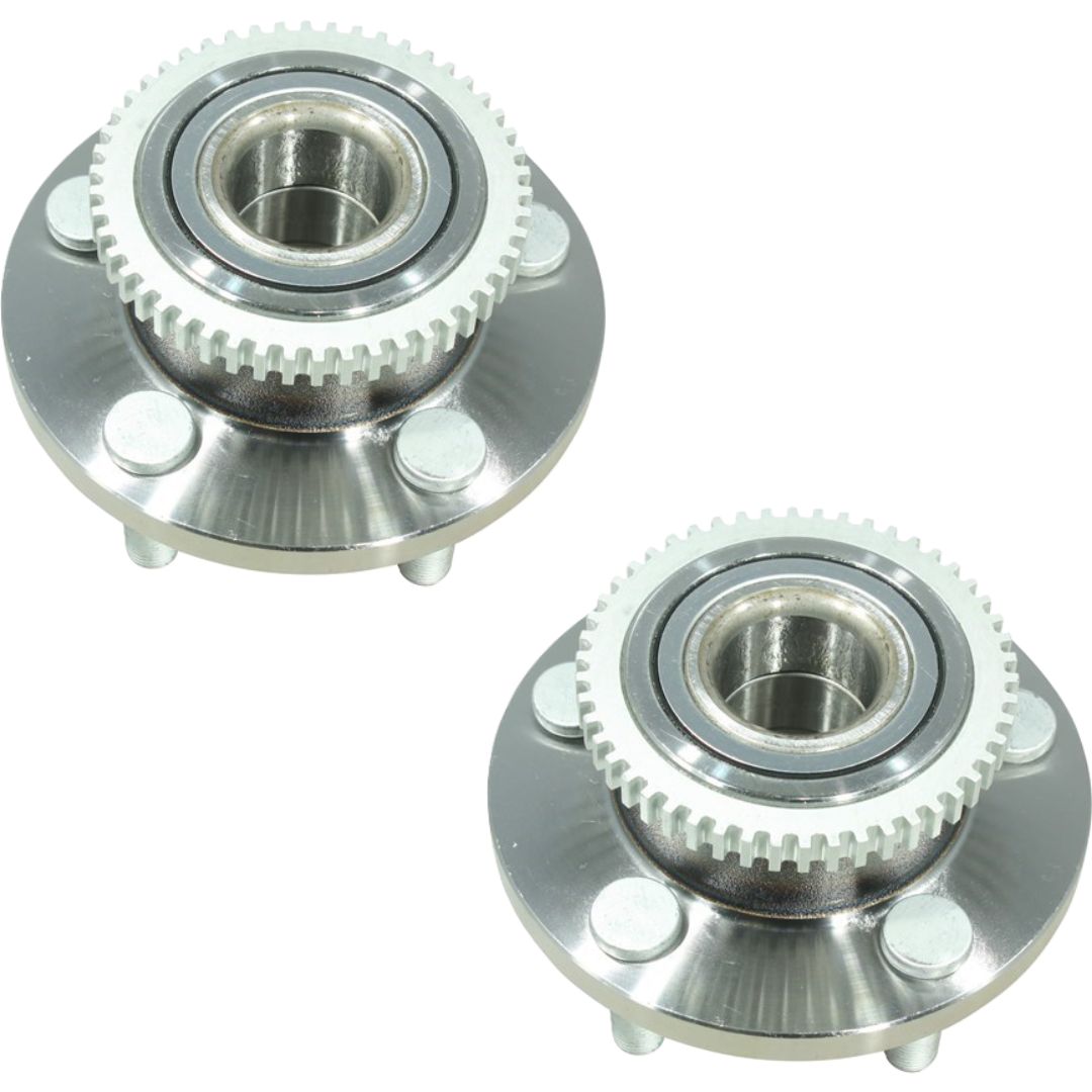 Pair Front Wheel Bearing Hub Assy for Ford Mustang FM FN 2.3L 5.0L RWD 2014-2024