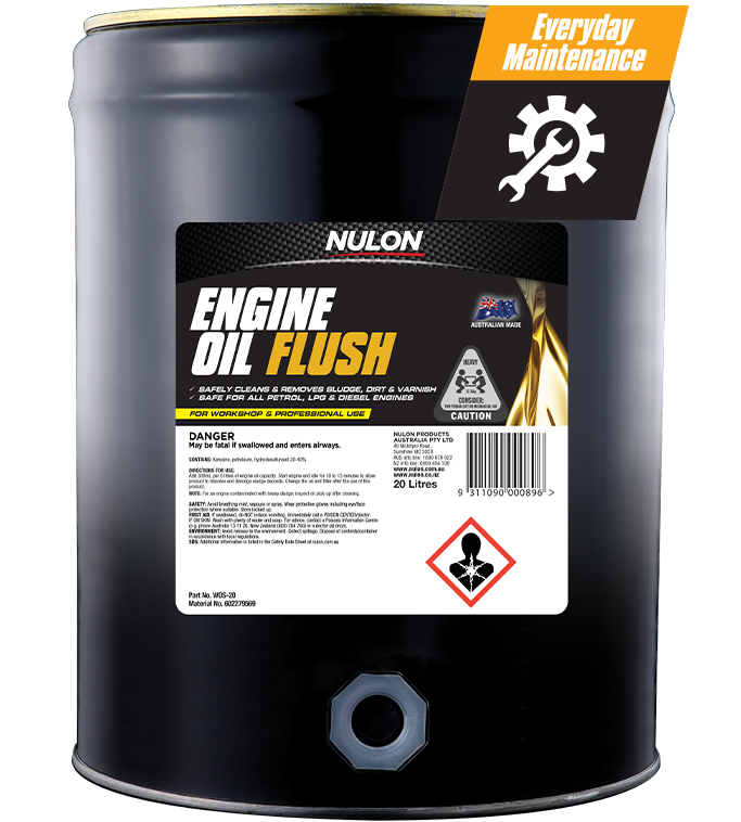 Nulon 20 Litre Workshop Oil Flush System Cleaner - WOS-20
