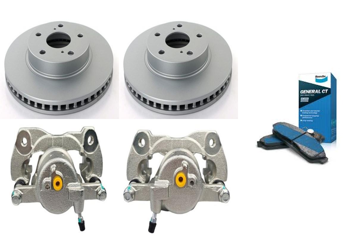 Disc Brake Rotors Pads Calipers Kit for Toyota Corolla ZRE152 ZRE153 ZRE182 1.8L