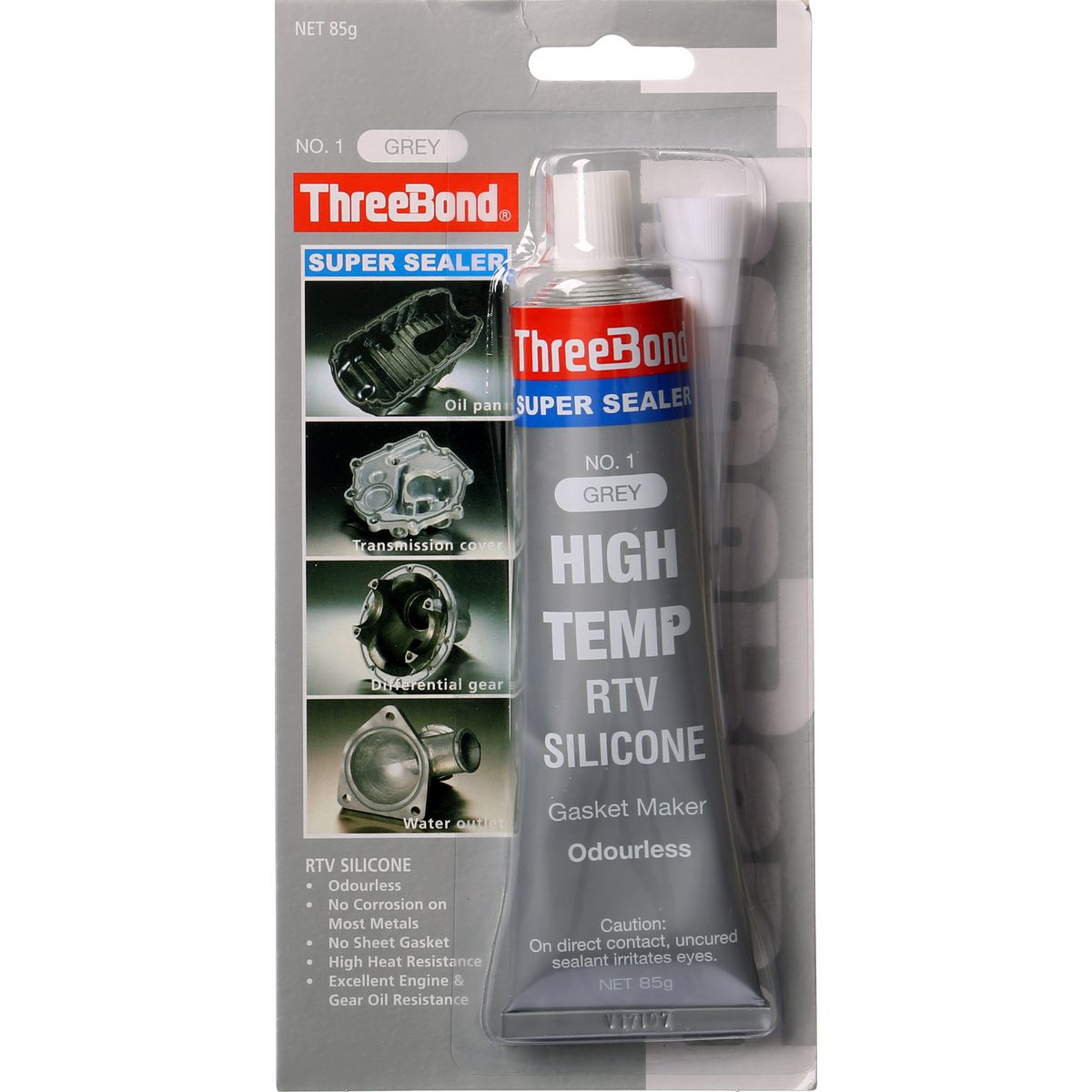 ThreeBond High Temperature RTV Silicone Liquid Gasket No 1 85g Grey - SS1-85BP