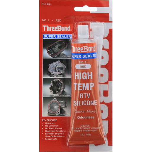 ThreeBond High Temperature RTV Silicone Liquid Gasket No 2 85gm Red - SS2-85BP