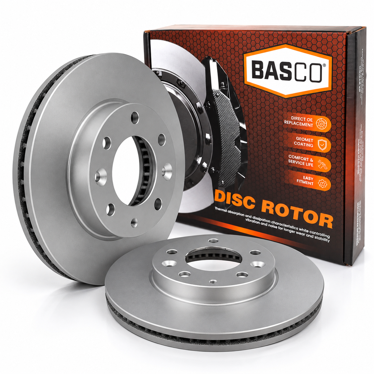 2 x Front Brake Rotors for Mazda 6 GG, Premacy CP 2001-2008 - 274mm OD