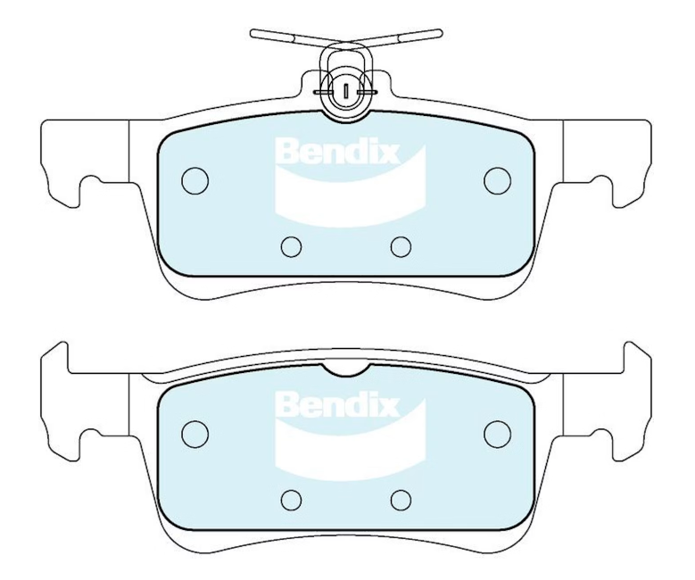 Bendix GCT Rear Brake Pads for Ford Fiesta WG Peugeot 308 2014~2027 DB2692-GCT