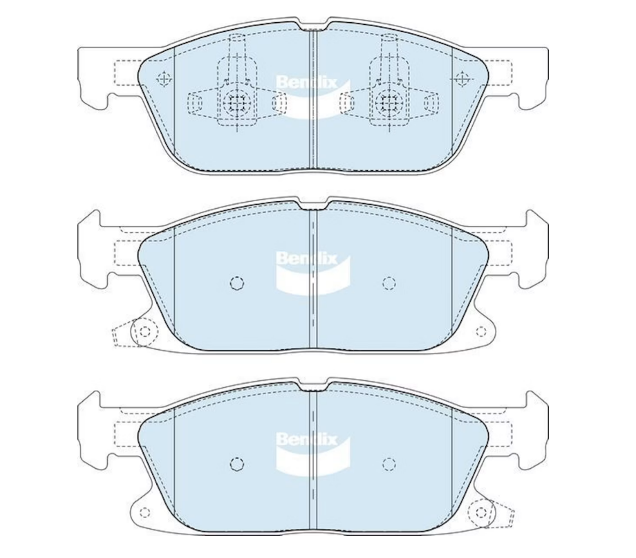 Bendix GCT Front Brake Pads for Ford ENDURA CA Focus SA 2018~2021 DB2673-GCT