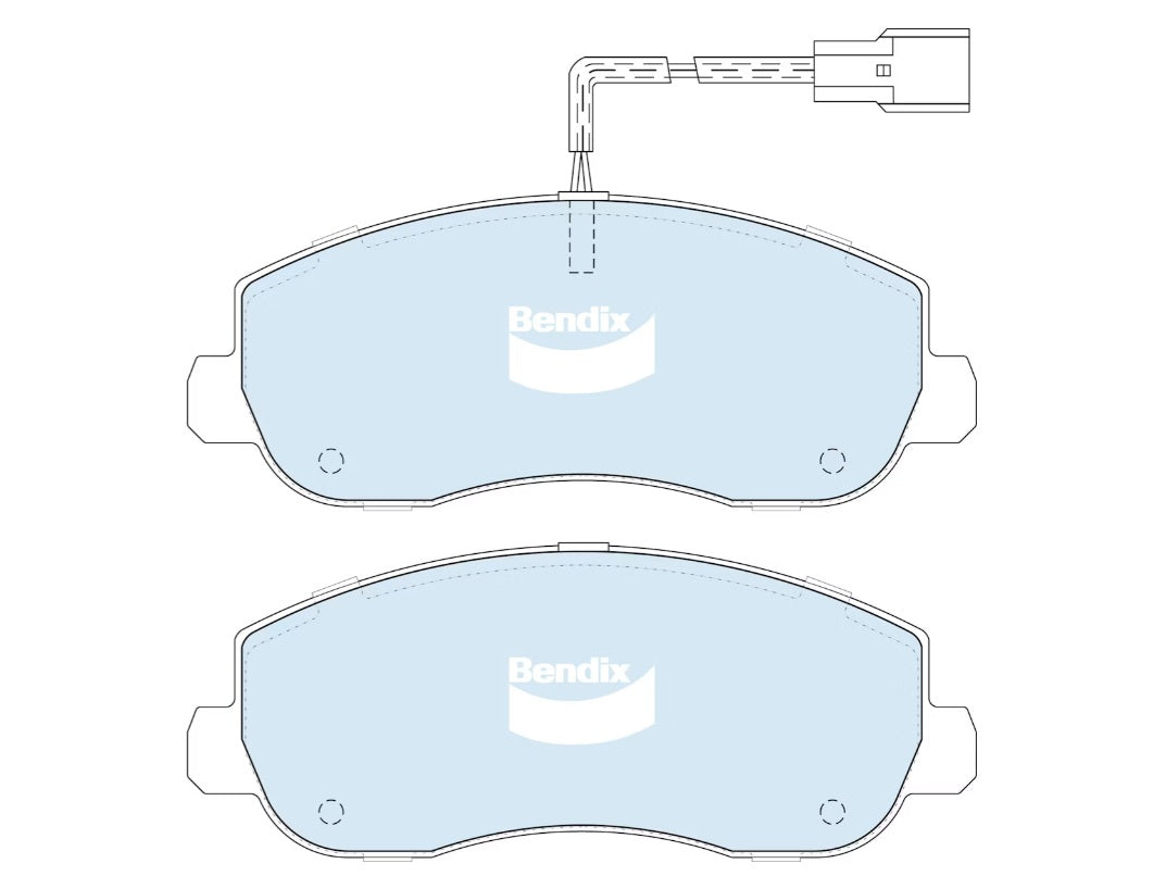 Bendix 4WD Front Brake Pads for Ineos Grenadier Renault Master X62 FV 2011~2027 DB2476-4WD