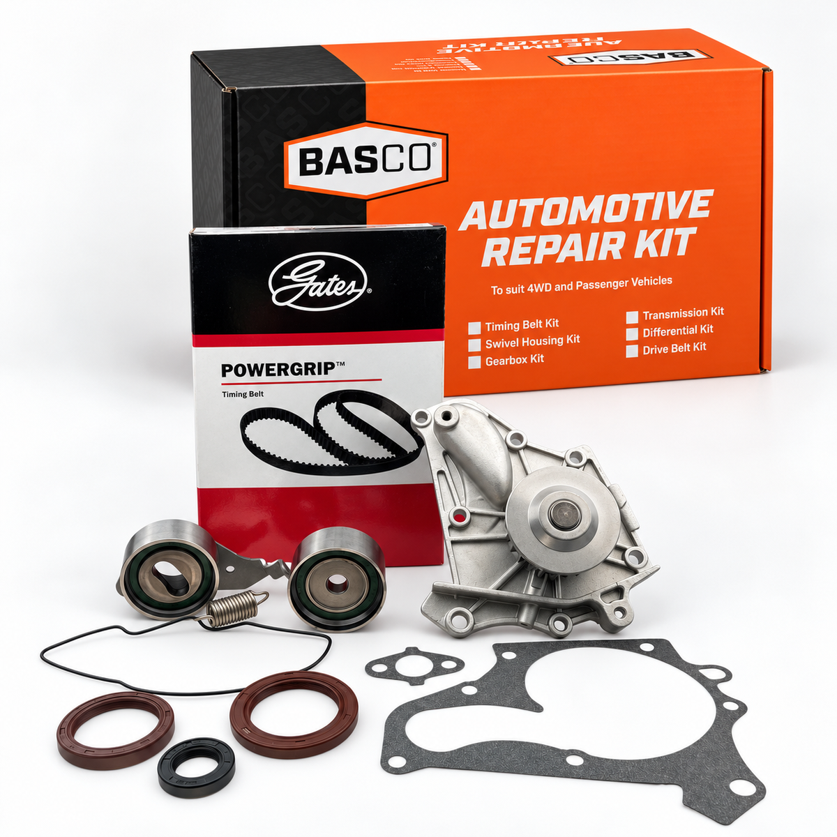 Timing Belt Kit & Water Pump For Holden Apollo JK JL 3.0L, JM JP 2.2L / Toyota Camry SV21 SV22 2.0L, SXV10 SDV10 SXV20 SXV25 2.2L / Celica ST Series 2.0L / RAV4 SXA Series 2.0L / Spacia SR40 / Townace SR40 SR50 - Reworked Cylinder Head, 162Tooth Belt