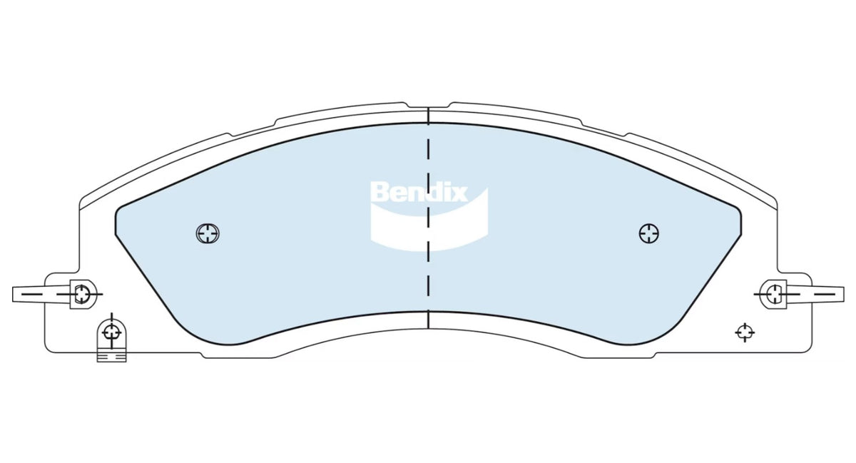 Bendix 4WD Brake Pads for RAM 2500 2500 D DJ 3500 3500 D D2 2008~2027 DB2705-4WD