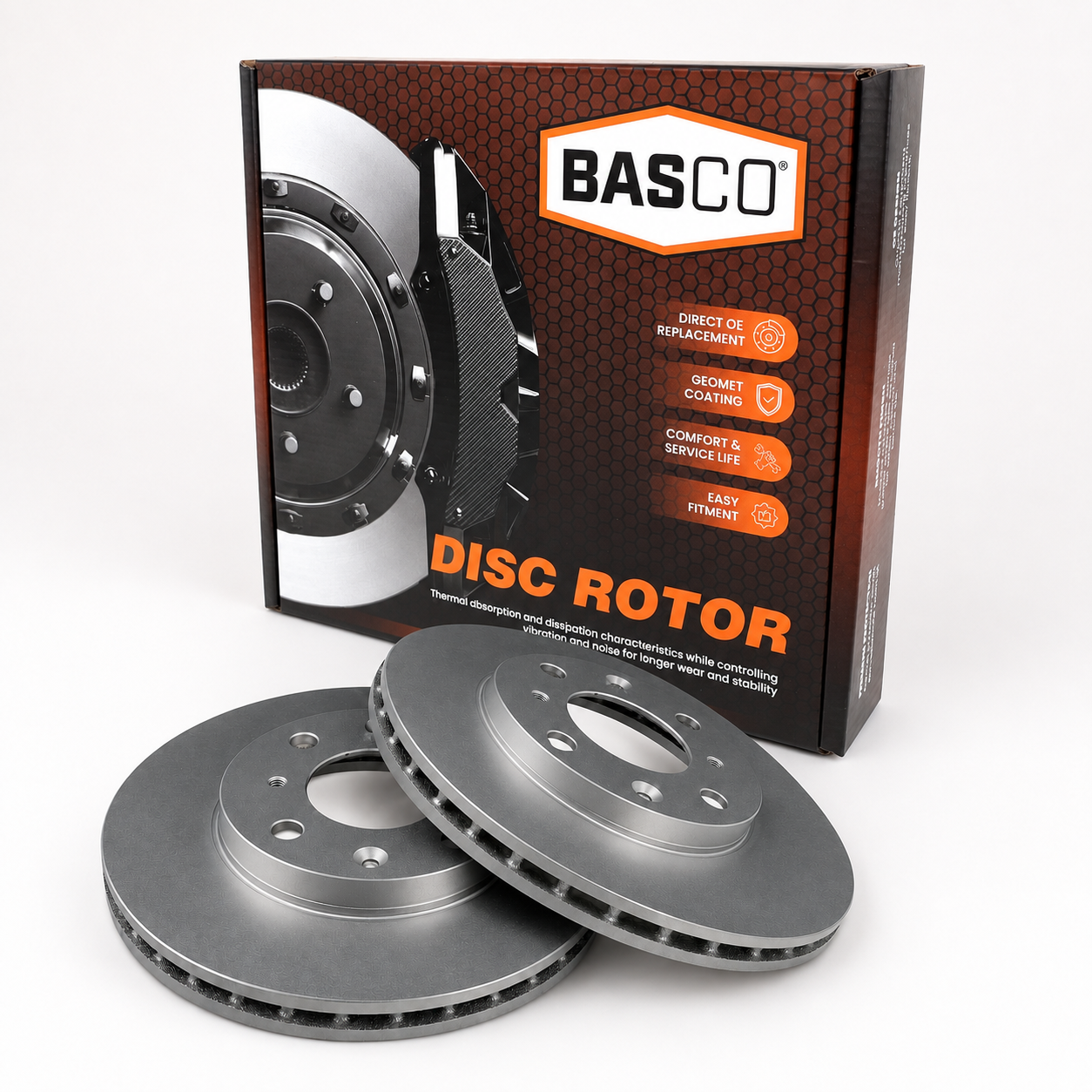 Pair Front Brake Rotor for Honda Fit GD1 Jazz GD1 GD3 1.3L 1.5L 2001~2008