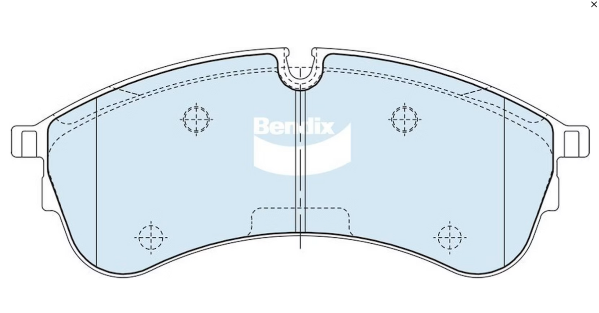Bendix HD Front Brake Pads for Volkswagen Crafter SYI SX SZ SY 2016~2027 DB2682-HD