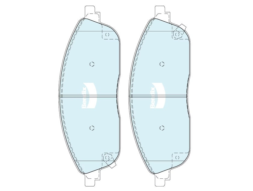 Bendix 4WD Rear Brake Pads for Jeep Grand Cherokee WL WK Grand Cherokee L WL 2021~2027 DB2712-4WD