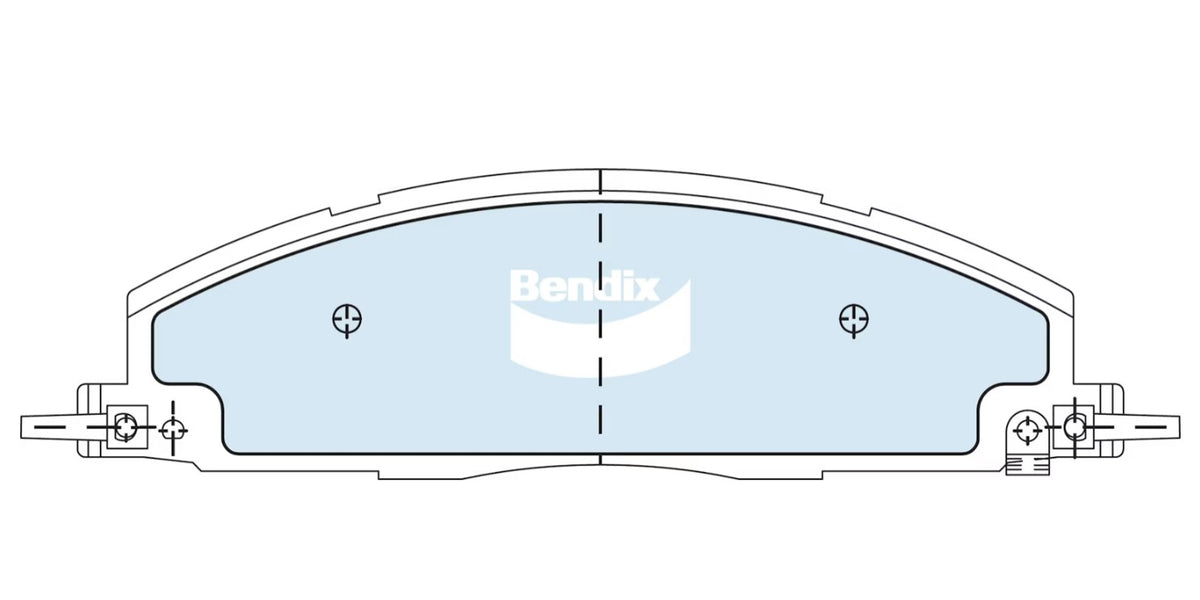 Bendix 4WD Rear Brake Pads for RAM 2500 2500 D 3500 3500 D 2008~2027 DB2703-4WD